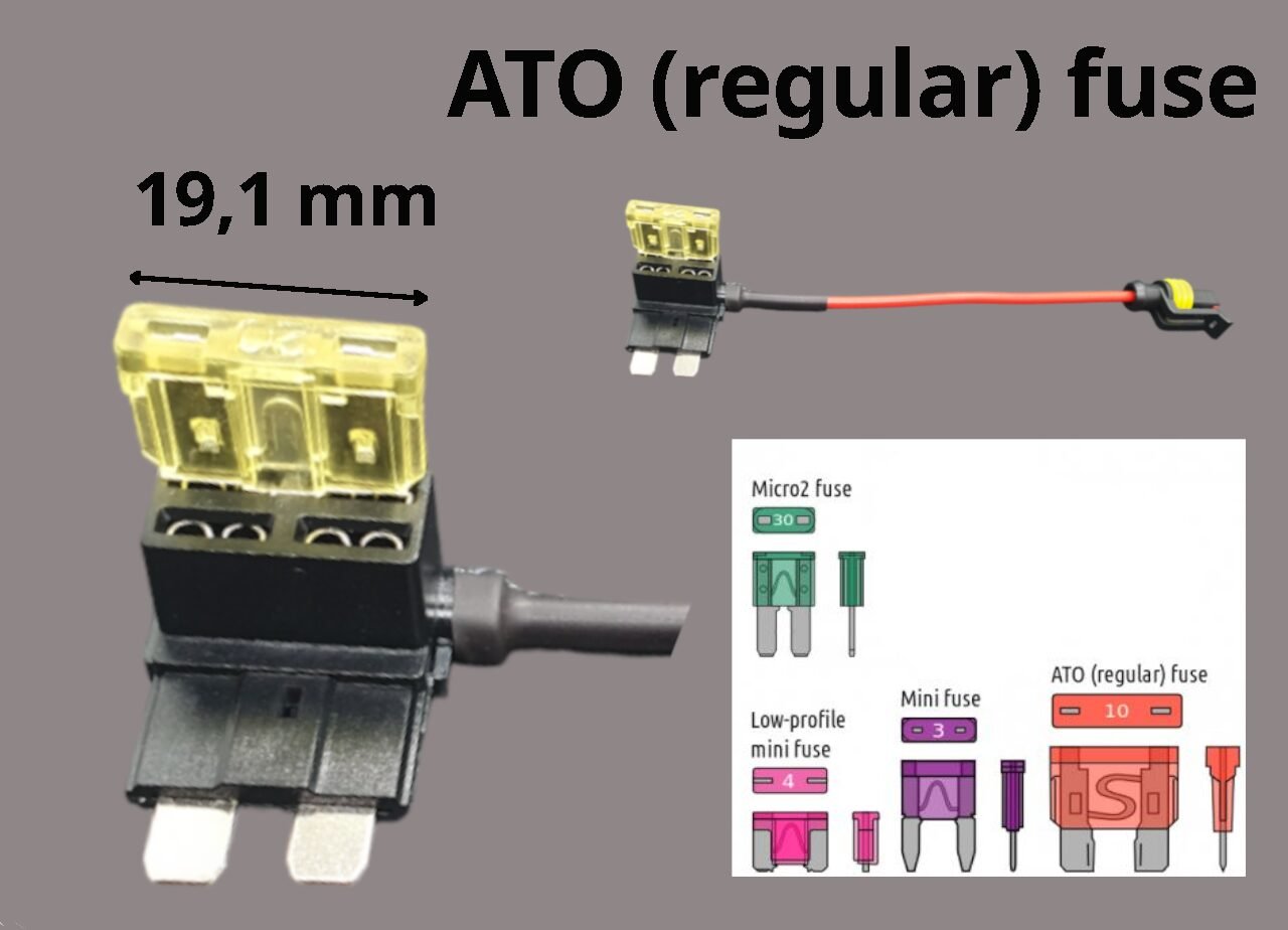 Tyyppi 1: Standard Flat Fuse (ATO)