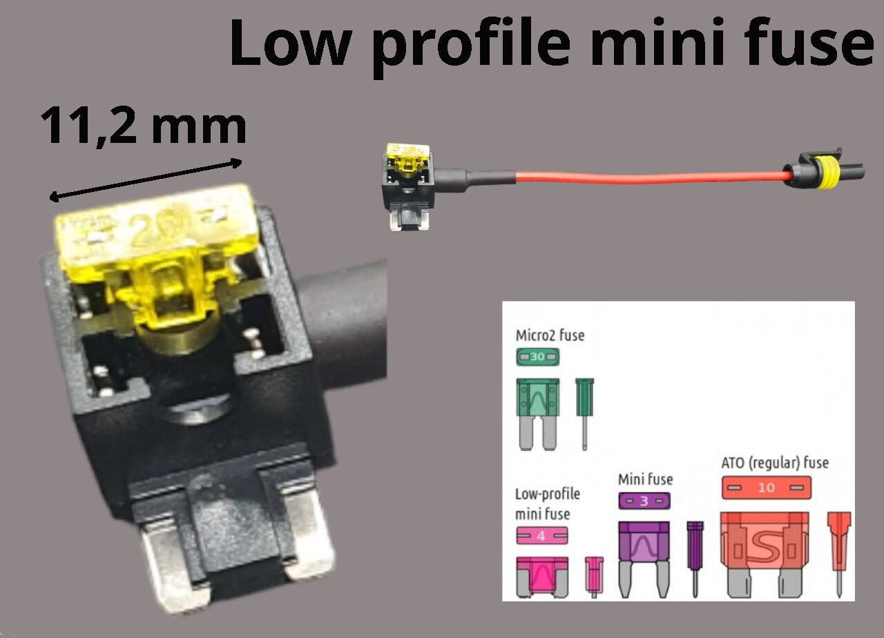 Tipo 3: mini fusibile a lama bassa