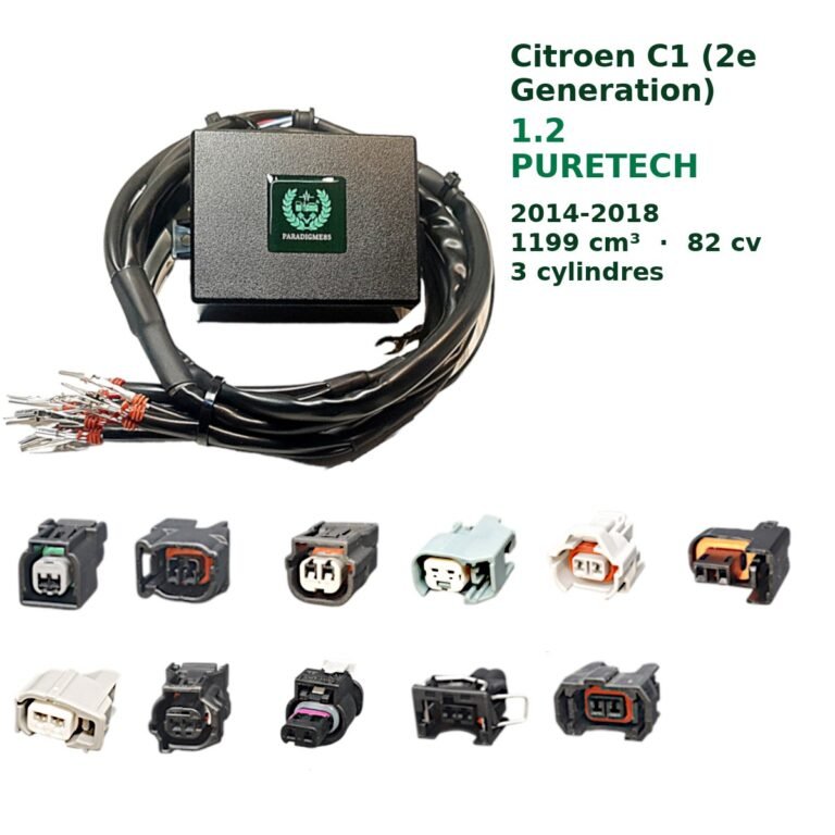 Boîtier éthanol E85 Starflex pour Citroen C1 (2e Generation) 1.2 PURETECH (2014-2018) — 3 cylindres