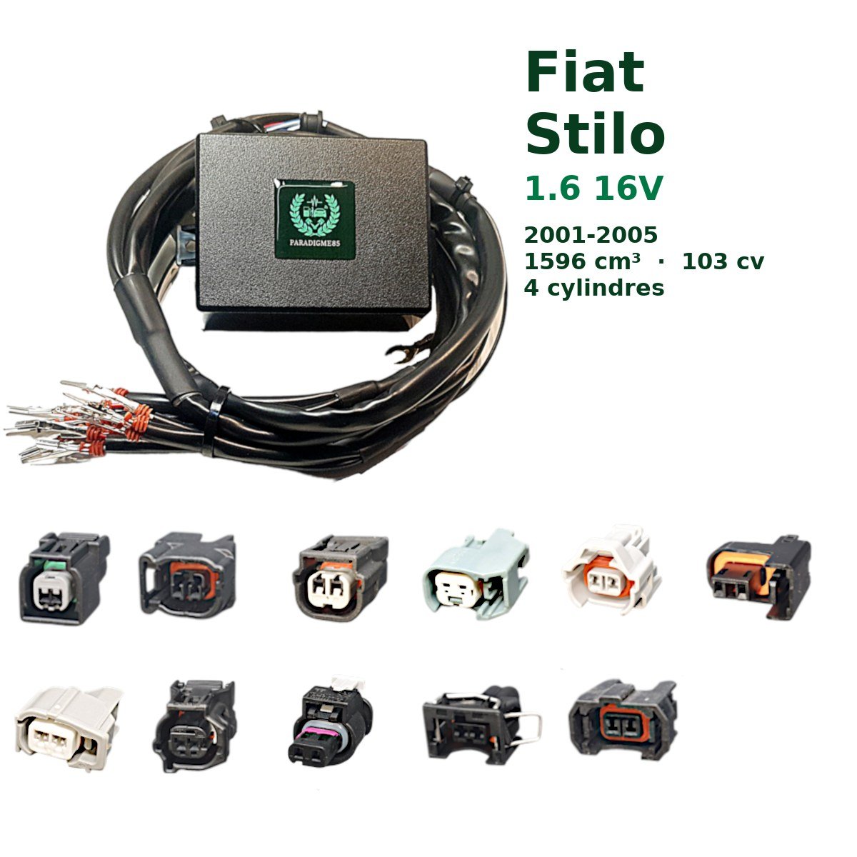 Boîtier éthanol E85 Starflex pour Fiat Stilo 1.6 16V (2001-2005) — 4 cylindres