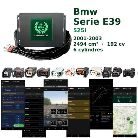 Boîtier éthanol E85 WiFi pour Bmw Serie E39 525I (2001-2003) — 6 cylindres