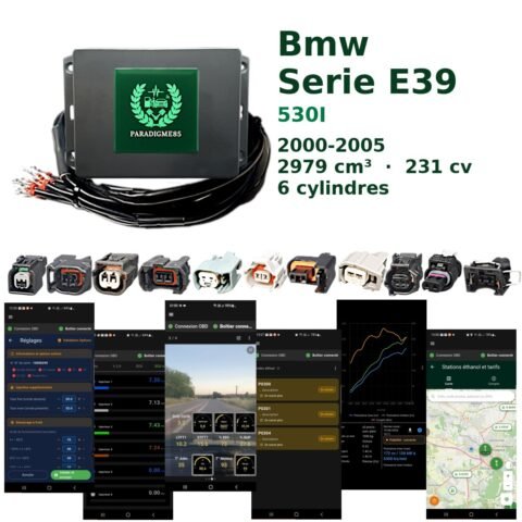 Boîtier éthanol E85 WiFi pour Bmw Serie E39 530I (2000-2005) — 6 cylindres