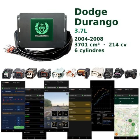 Boîtier éthanol E85 WiFi pour Dodge Durango 3.7L (2004-2008) — 6 cylindres
