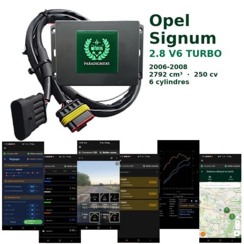 Boîtier éthanol E85 WiFi pour Opel Signum 2.8 V6 TURBO (2006-2008) — 6 cylindres