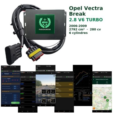 Boîtier éthanol E85 WiFi pour Opel Vectra Break 2.8 V6 TURBO (2006-2009) — 6 cylindres