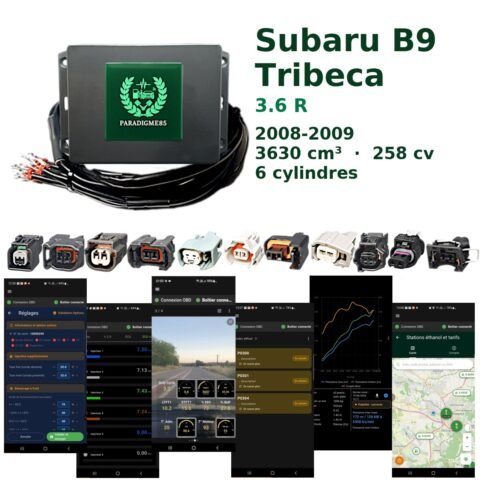 Boîtier éthanol E85 WiFi pour Subaru B9 Tribeca 3.6 R (2008-2009) — 6 cylindres